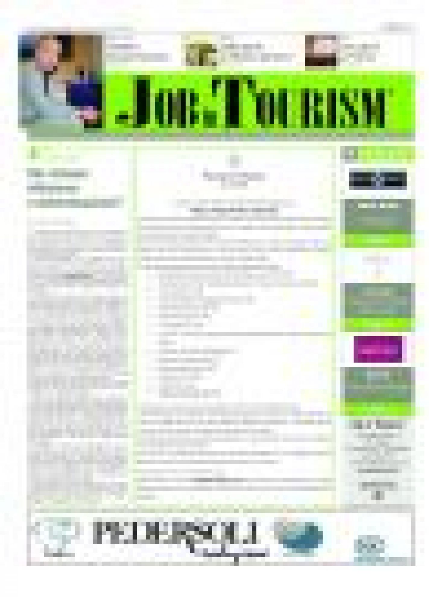 Job in Tourism 2013-07-25